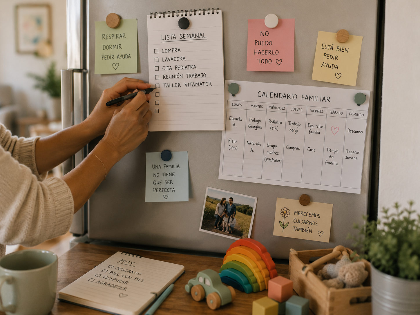 Organización de la carga mental familiar en la cocina